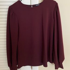 Express Mauve Long Sleeve Blouse